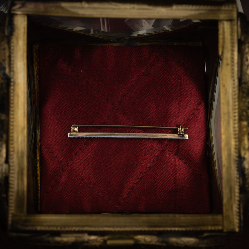 Vintage Diamond Bar Brooch
