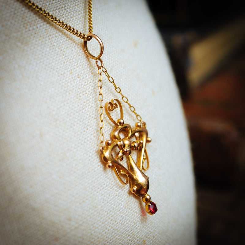 Antique Edwardian 9ct Gold Pendant 