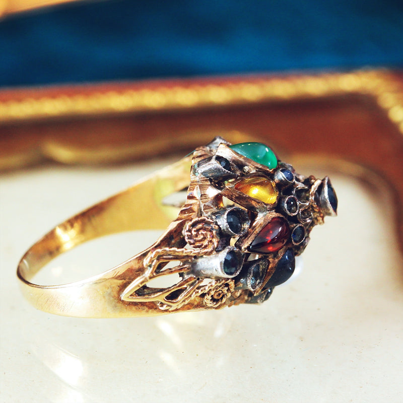 Exotic Vintage Thai Princess Harem Ring