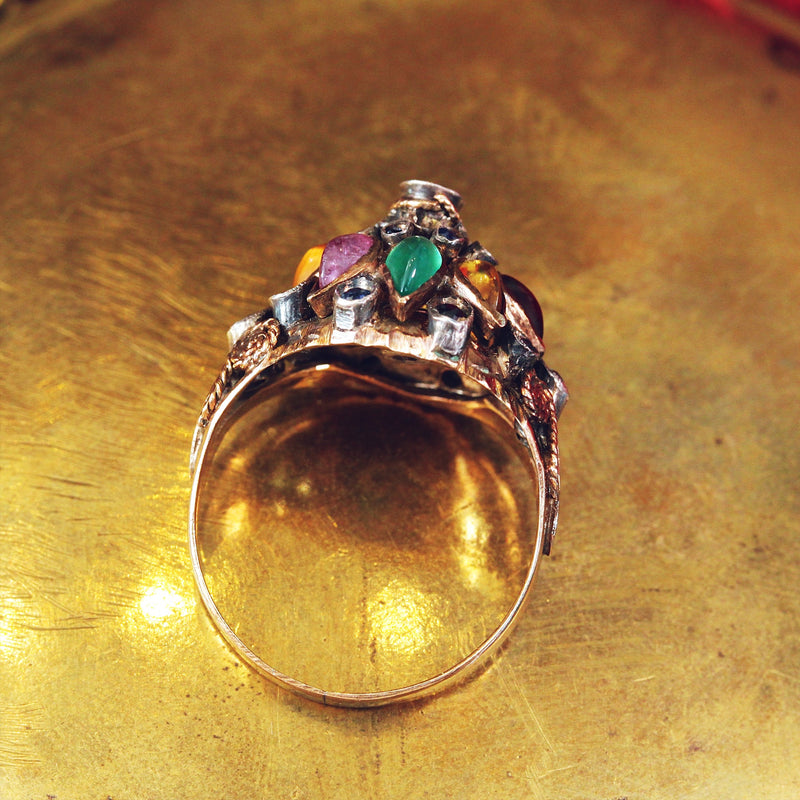 Exotic Vintage Thai Princess Harem Ring