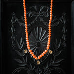 Antique Victorian Etruscan Revival Style Sciacca Coral Necklace