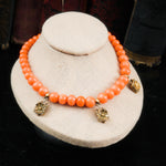 Antique Victorian Etruscan Revival Style Sciacca Coral Necklace