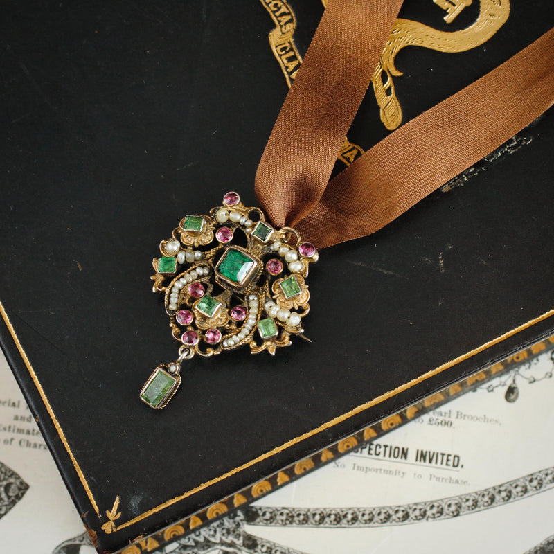 Superior Antique Austro-Hungarian Renaissance Revival Pendant