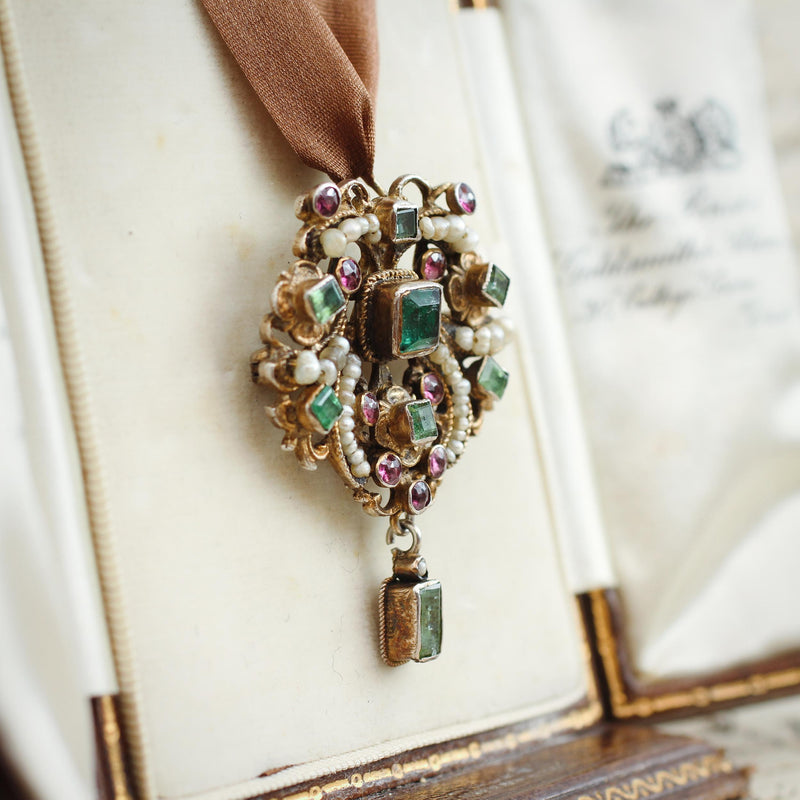 Superior Antique Austro-Hungarian Renaissance Revival Pendant