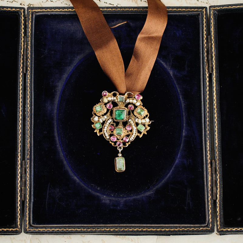 Superior Antique Austro-Hungarian Renaissance Revival Pendant