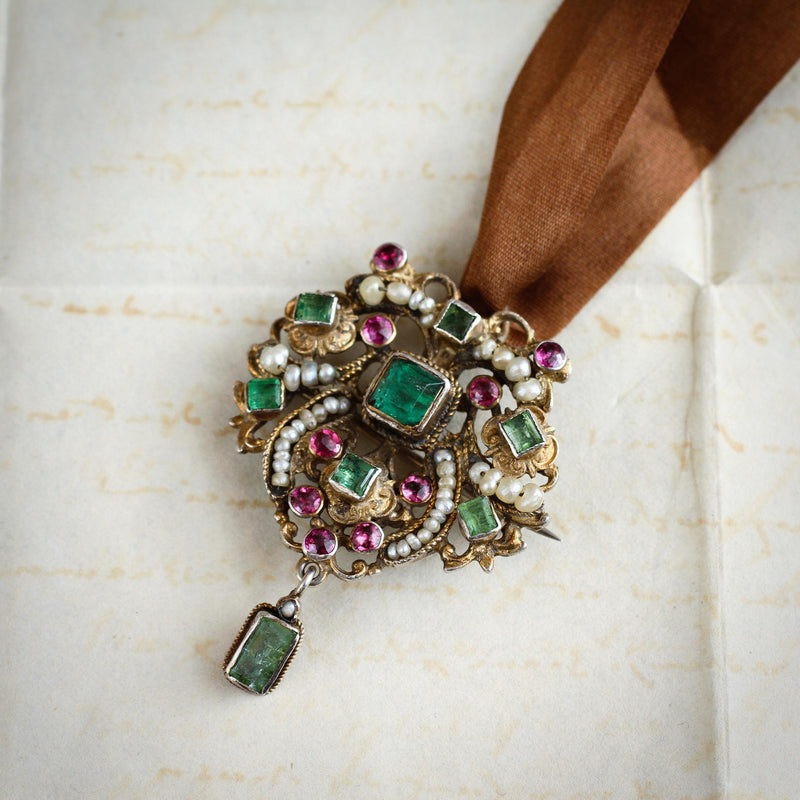 Superior Antique Austro-Hungarian Renaissance Revival Pendant
