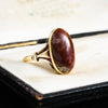 Mid Century 14ct Gold & Agate Ring