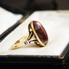 Mid Century 14ct Gold & Agate Ring