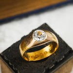 Uniquely Wonderful Date 1913 22ct Gold Paste Ring