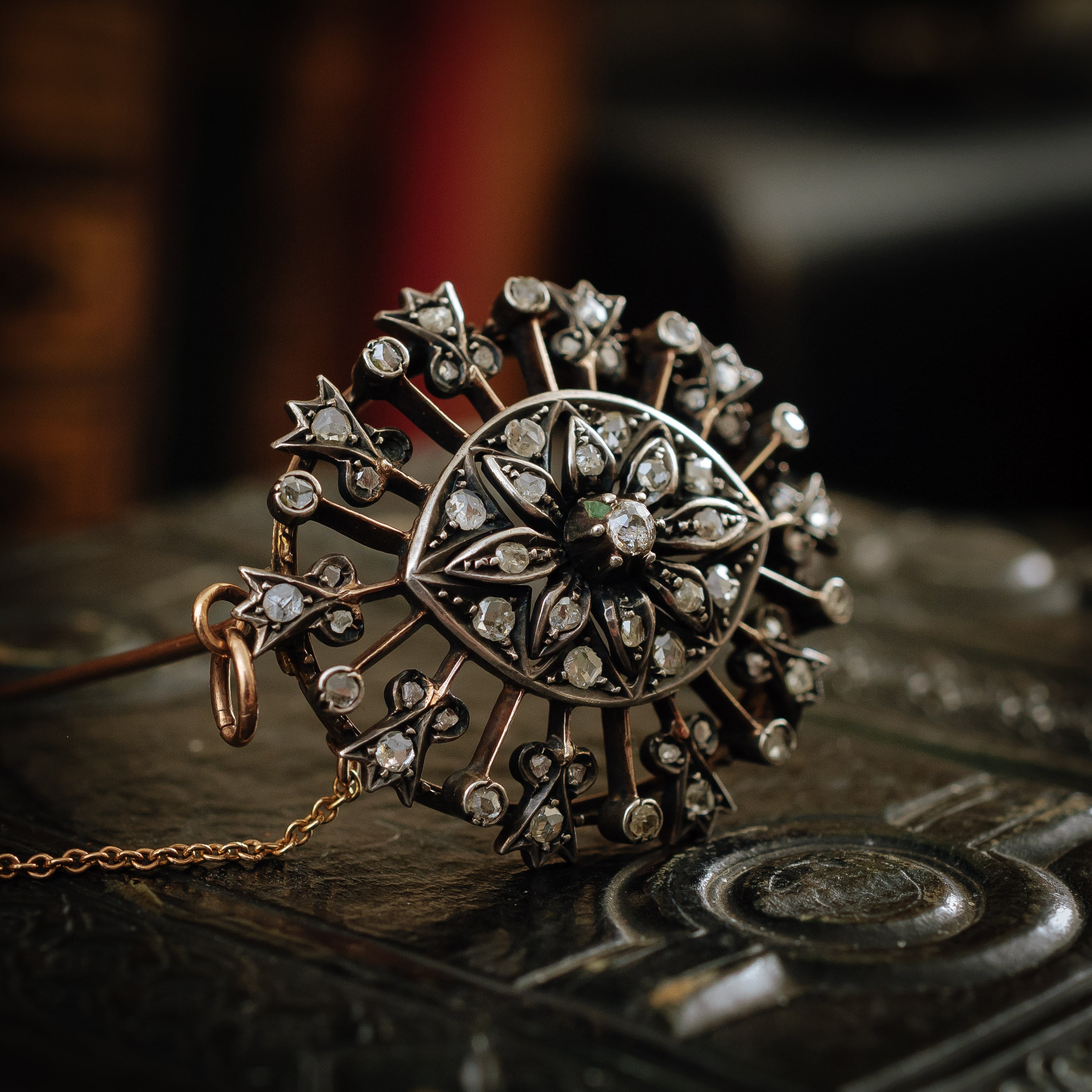 Victorian diamond brooch sale