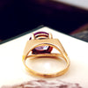 Vintage Modernist Synthetic Alexandrite Dress Ring