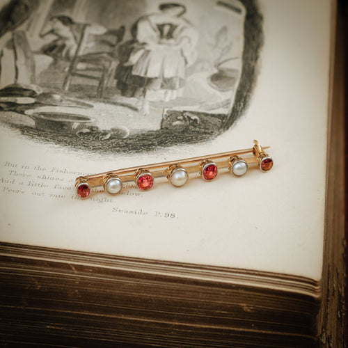 Antique Vintage Bar Tie Pin Brooch 