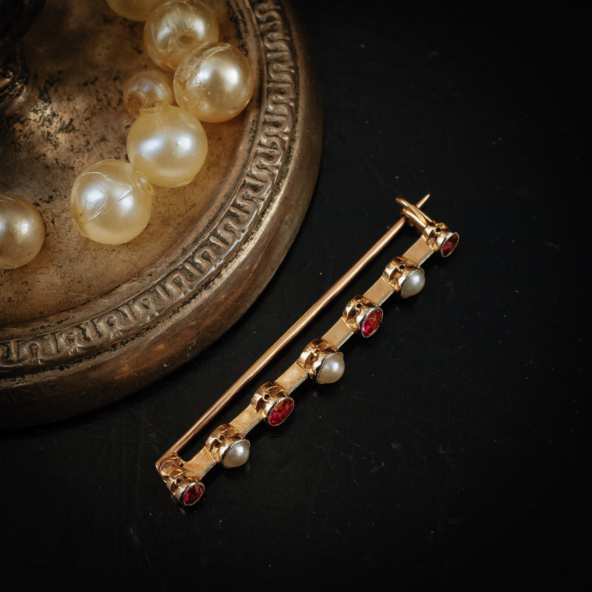 Antique Vintage Bar Tie Pin Brooch 
