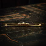 Fine Filigree Edwardian 18ct Gold Pearl and Diamond Brooch