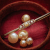 Antique Vintage Diamond Pearl Brooch