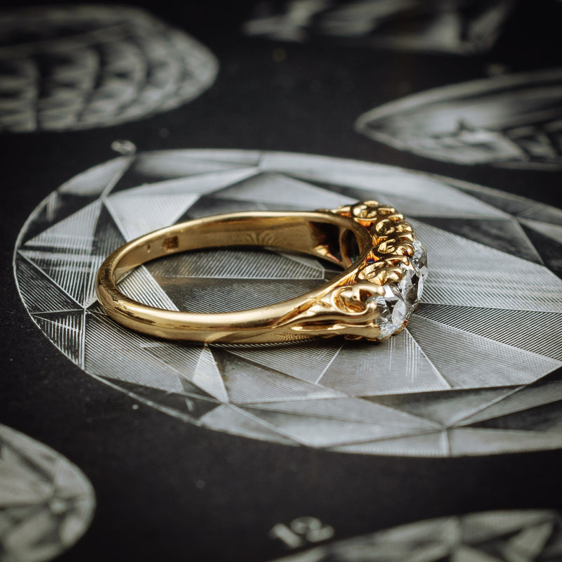 Vintage Engagement Ring, RBC Diamond 1.08ct.