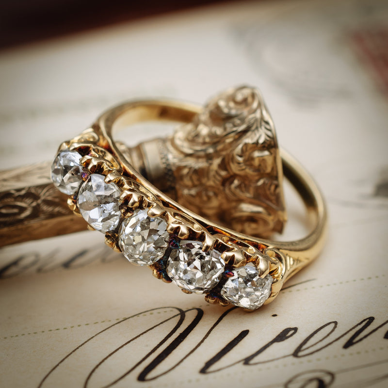 Victorian Diamond Wheat Sheaf Gentlemen's Ring – Stacey Fay Designs