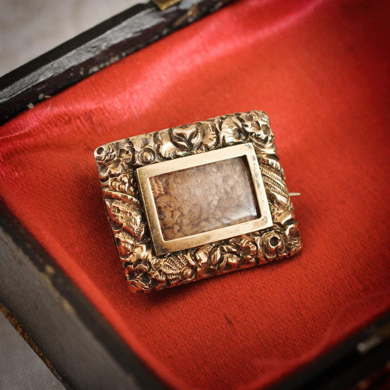 Precious Date 1821 Georgian Lace Pin Brooch