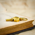 Cute As a Button, Antique 15ct Gold Watch Key Fob