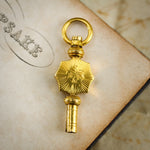 Cute As a Button, Antique 15ct Gold Watch Key Fob