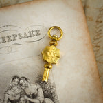 Cute As a Button, Antique 15ct Gold Watch Key Fob