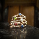 Our New Muse! A Rare Georgian Multi-Gem Harlequin Ring