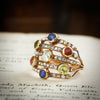 Our New Muse! A Rare Georgian Multi-Gem Harlequin Ring