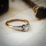 Pretty Vintage Diamond Solitaire Engagement Ring