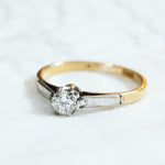 Vintage Diamond Solitaire Engagement Ring