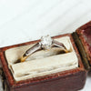 Vintage Mid Century Diamond Solitaire Engagement Ring