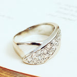 'WOW' Vintage 1980's Platinum and Diamond Ring