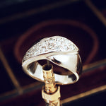 'WOW' Vintage 1980's Platinum and Diamond Ring
