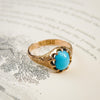 Romantic Date 1907 Turquoise & Gold Ring