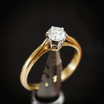 Understated Perfection! Vintage Mid Century Diamond Engagement Ring