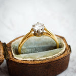 Understated Perfection! Vintage Mid Century Diamond Engagement Ring