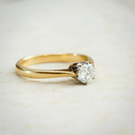 Understated Perfection! Vintage Mid Century Diamond Engagement Ring