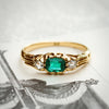 Perfect Darling Victorian Emerald & Diamond Ring