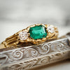 Perfect Darling Victorian Emerald & Diamond Ring