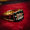 Well Beloved Georgian Date 1827 Enamelled Mourning Ring
