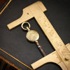 Antique Victorian Machine Engraved Watch Key Charm 