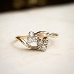 Dinky Darling Twin Sparkles Crossover Ring