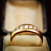 Handsomely Antique Victorian Gent's Diamond Band Ring