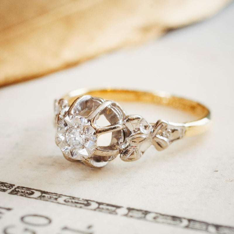 An Especially Fancy Vintage Diamond Engagement Ring