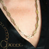 Chunky Retro Celtic Style Silver Gilt Chain