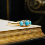 Very Best Antique Turquoise & Diamond Ring