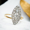 OTT Splendorous Edwardian Marquise Diamond Cluster Ring