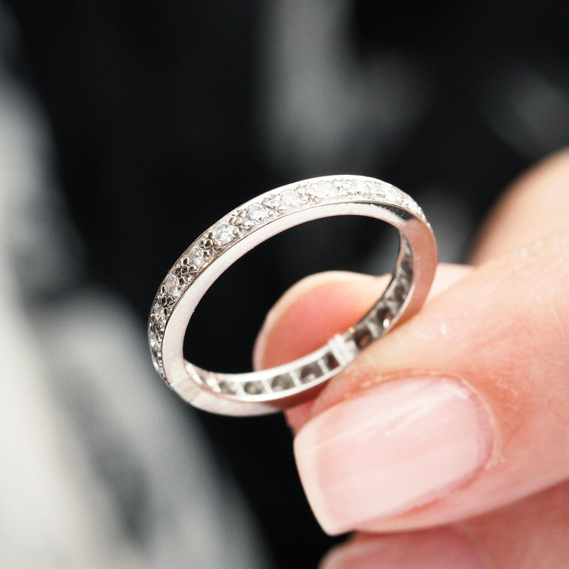 Diamond & 18ct White Gold Full Eternity Ring
