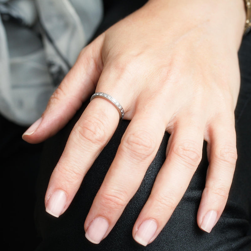 Diamond & 18ct White Gold Full Eternity Ring