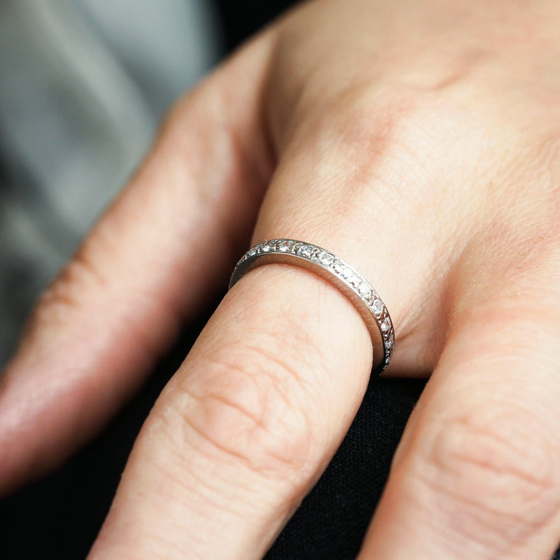 Diamond & 18ct White Gold Full Eternity Ring