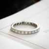 Vintage Size N/6.75 Diamond & White Gold Full Eternity Ring